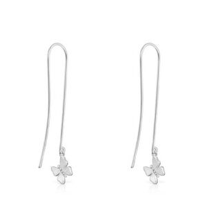 Tous Sterling Silver Long Vita Butterfly Earrings